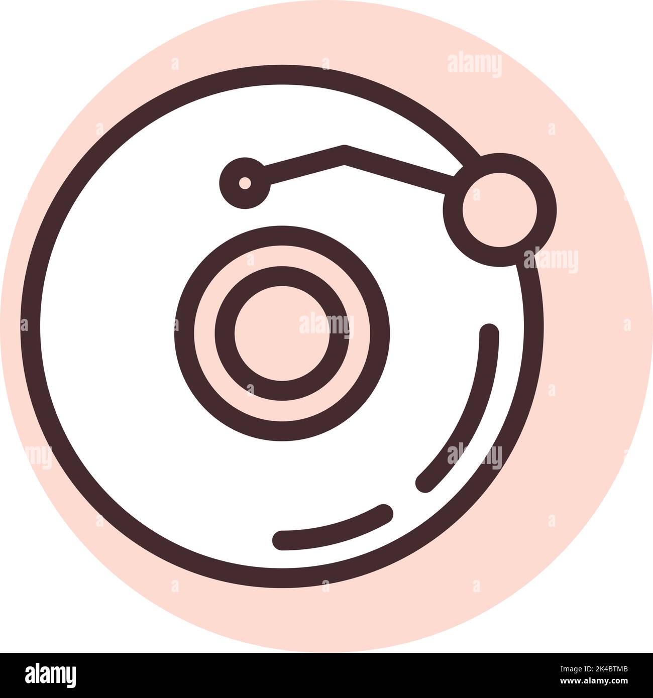 Consente di riprodurre dischi multimediali, illustrazioni, vettoriali su sfondo bianco. Illustrazione Vettoriale