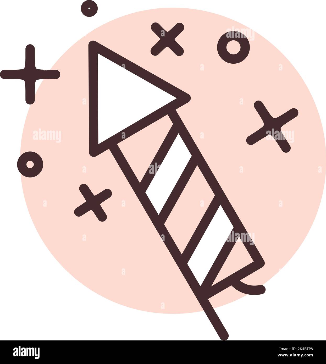 Parco fuochi d'artificio, illustrazione, vettore su sfondo bianco. Illustrazione Vettoriale