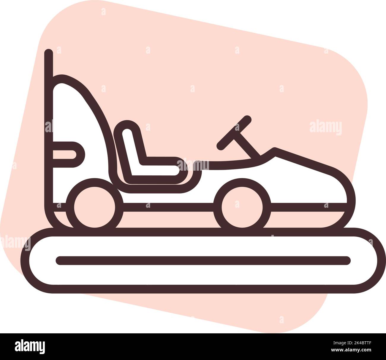 Parcheggia le auto, illustrazione, vettore su sfondo bianco. Illustrazione Vettoriale