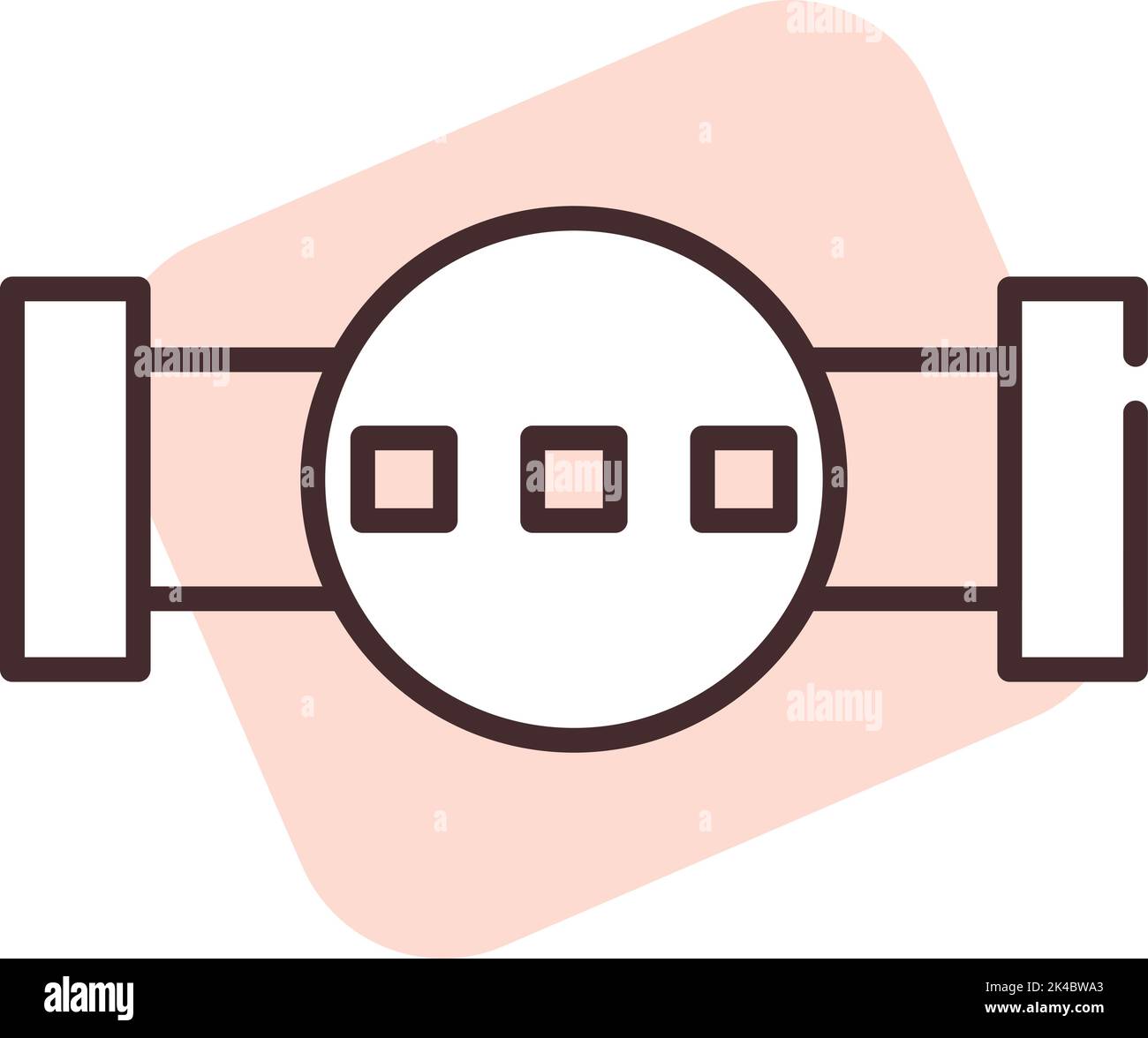 Tubo idraulico, illustrazione, vettore su sfondo bianco. Illustrazione Vettoriale