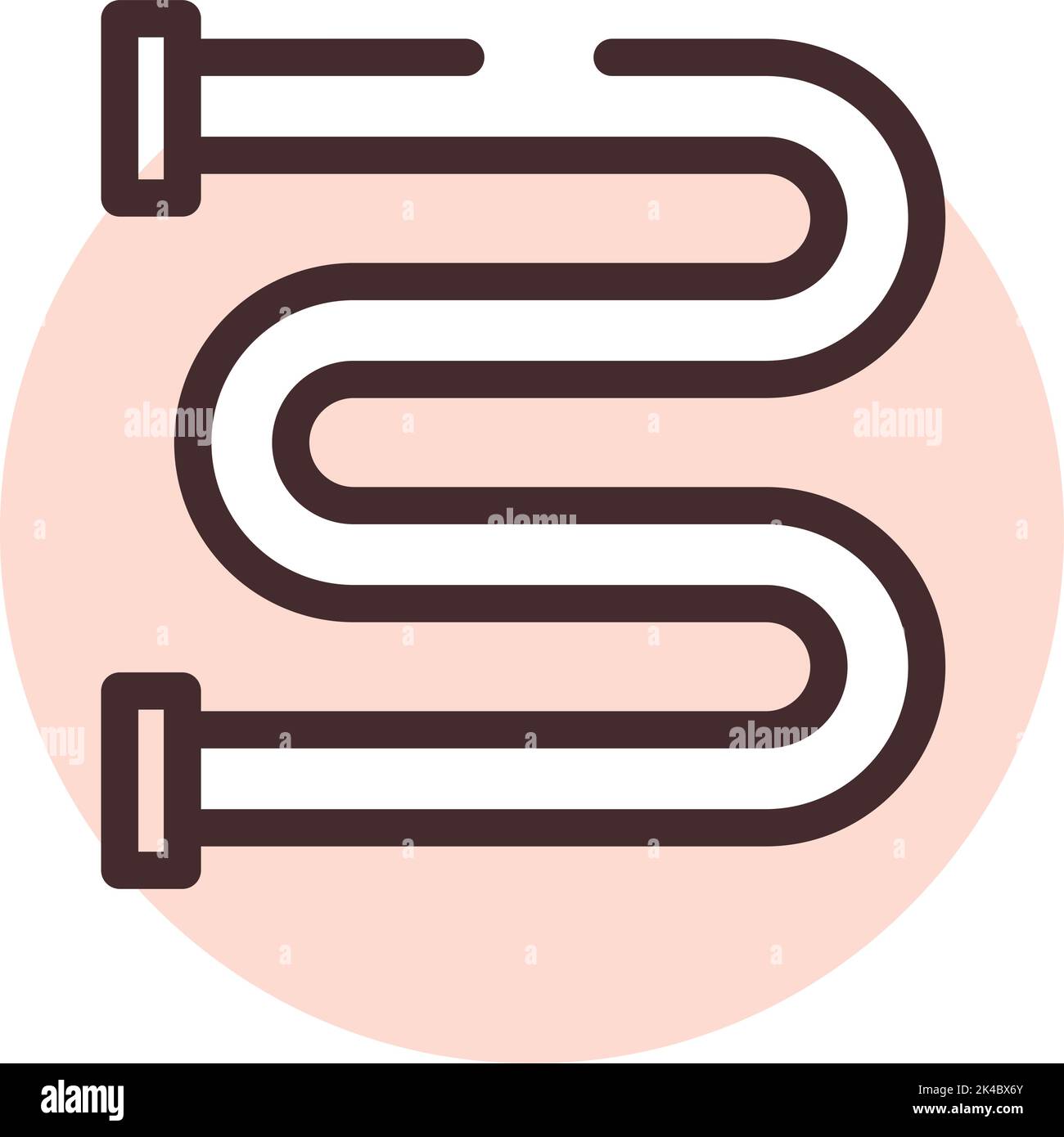 Impianto idraulico industriale, illustrazione, vettore su sfondo bianco. Illustrazione Vettoriale