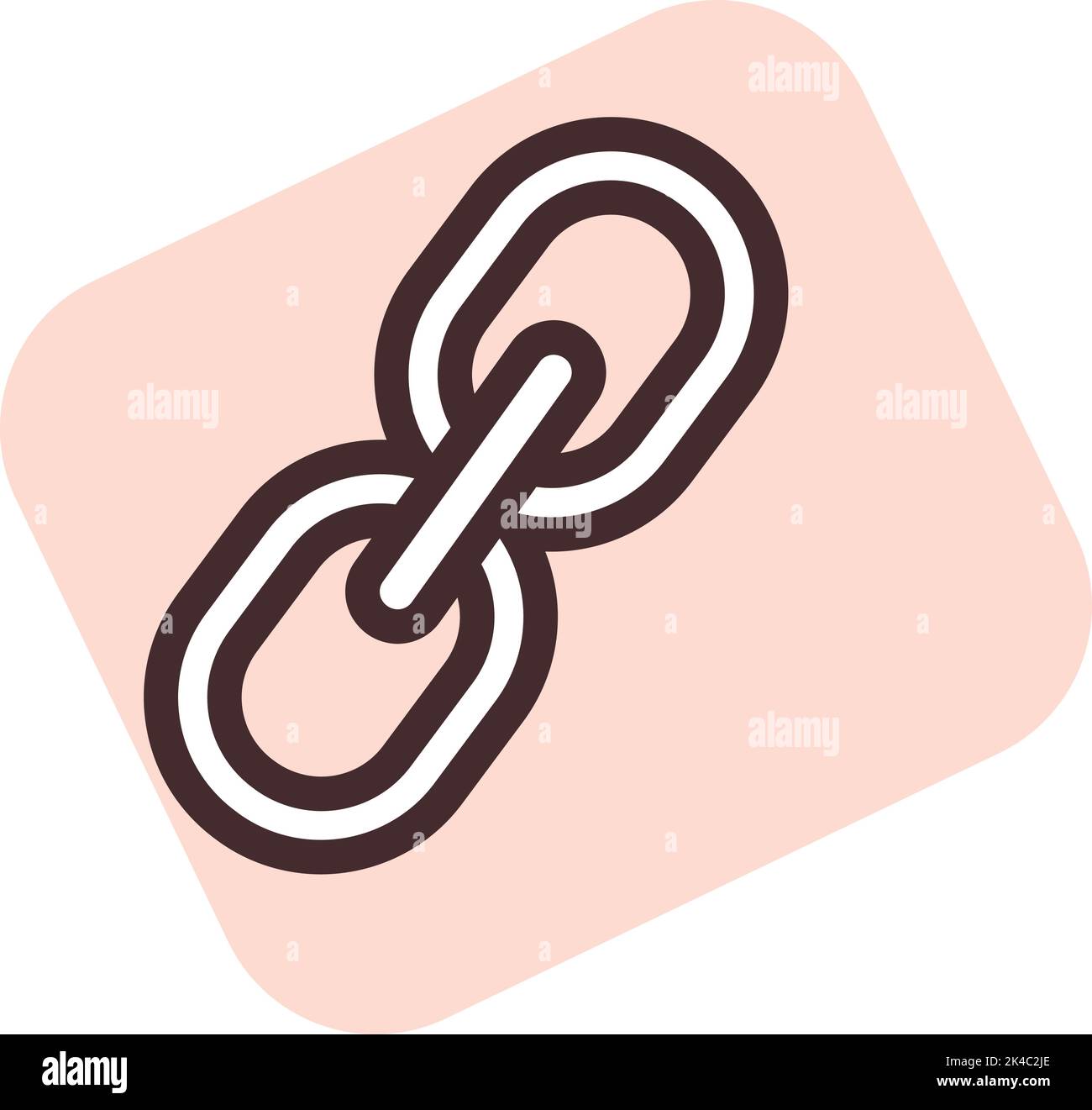 Collegamento UI, illustrazione, vettore su sfondo bianco. Illustrazione Vettoriale