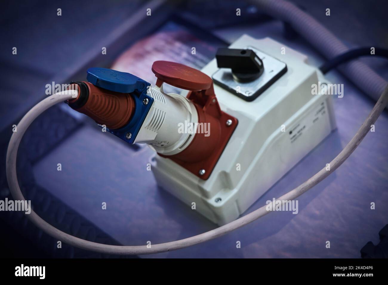 Un primo piano di una navetta spaziale per il pannello di controllo dei bambini Foto Stock