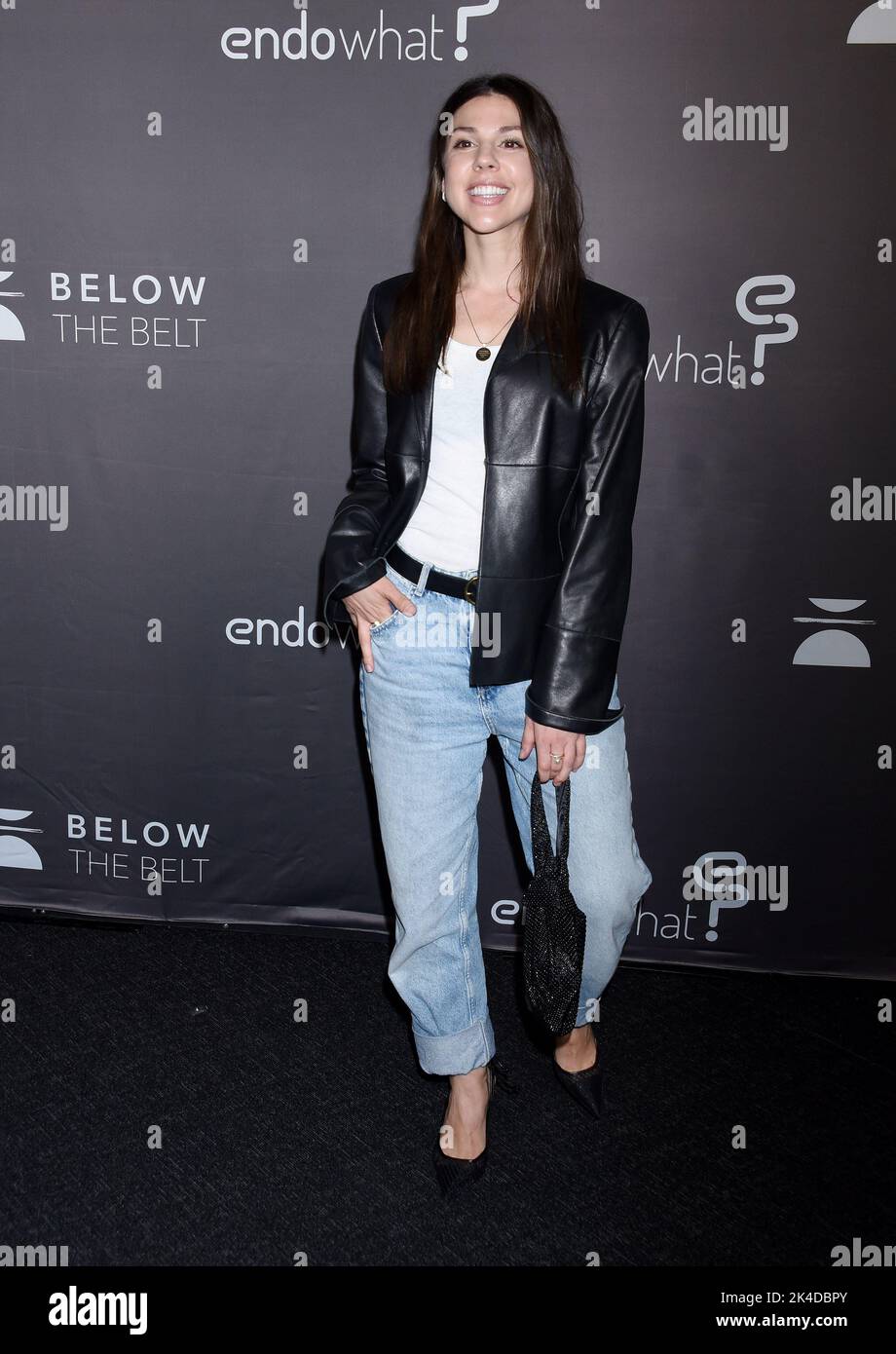 Los Angeles, California, Stati Uniti. 01st Ott 2022. Kate Mansi arriva alla "Below the Belt" di Los Angeles Premiere tenutasi presso la Directors Guild of America Theatre il 1 ottobre 2022 Los Angeles, California © Janet Gough / AFF-USA.com Credit: AFF/Alamy Live News Foto Stock