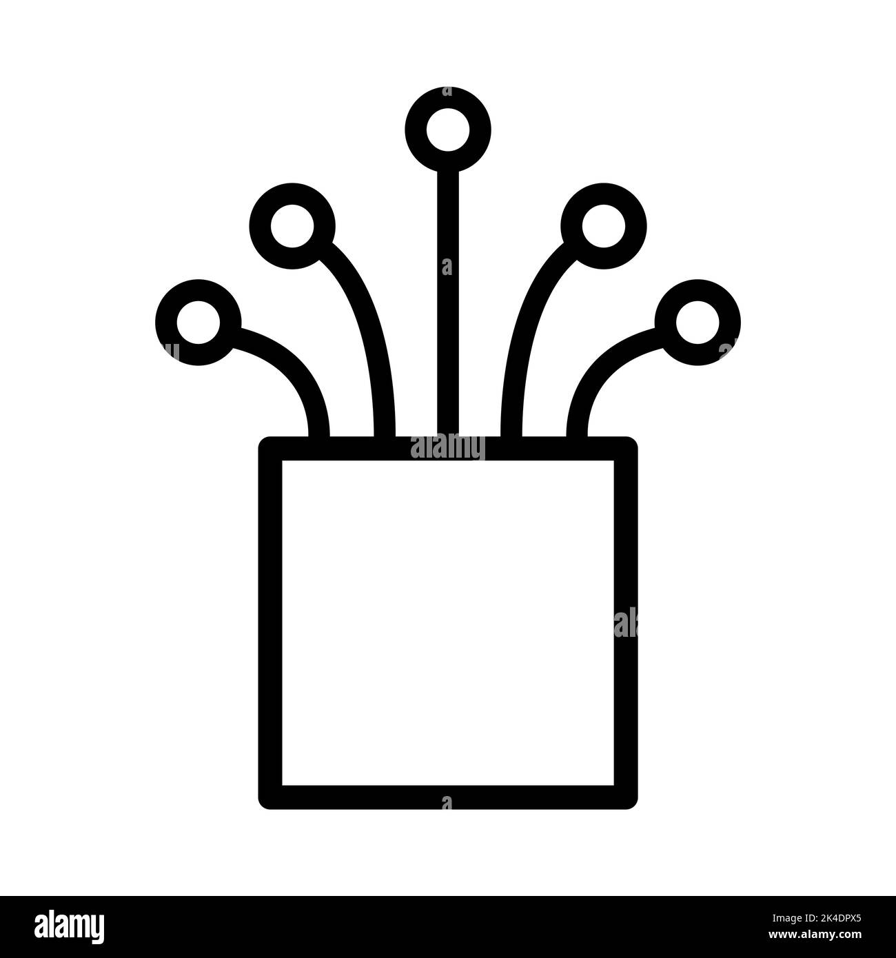 Icona del cavo ottico, rete web del cavo di informazione della tecnologia, illustrazione vettore digitale del Internet . Illustrazione Vettoriale