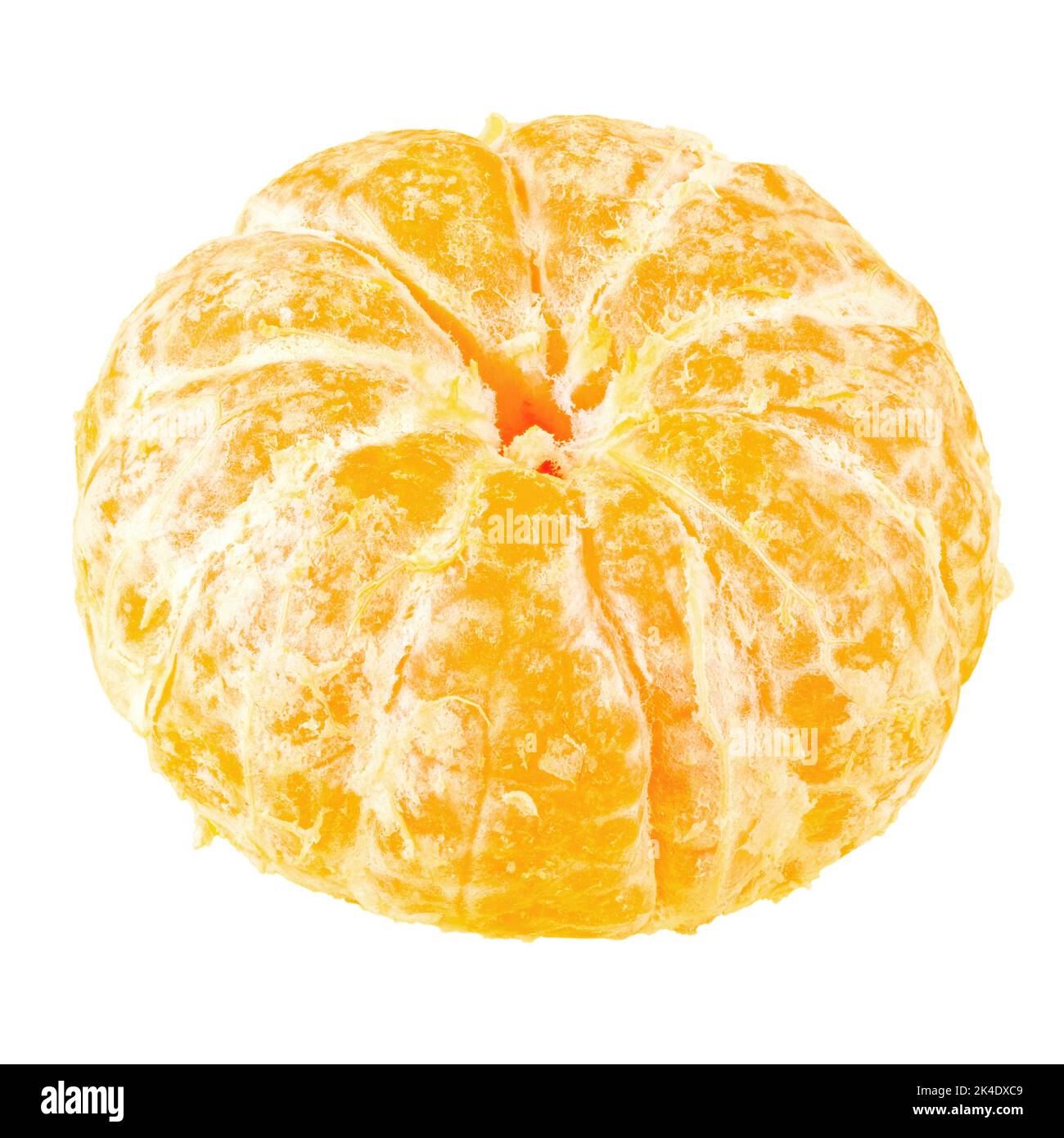 Mandarino, agrumi mandarino isolato su fondo bianco. Il file contiene il percorso di ritaglio. Foto Stock