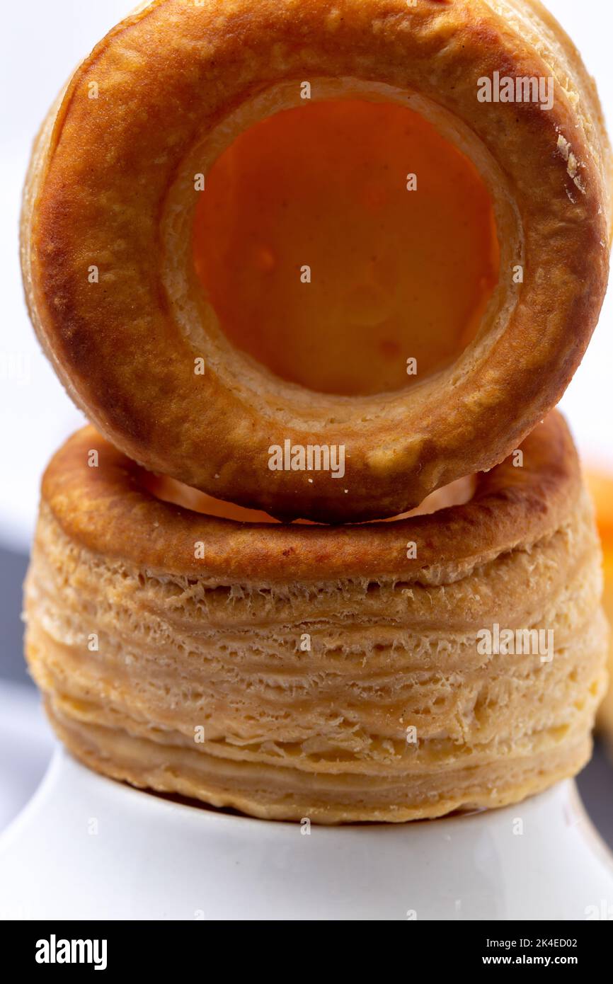 vol-au-vent di fila Foto Stock