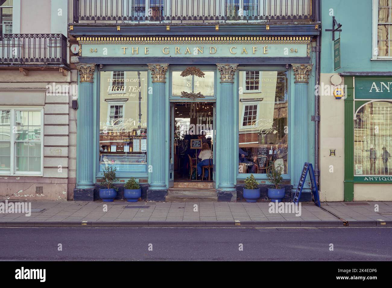 Il Grand Cafe, High Street, Oxford, Regno Unito Foto Stock