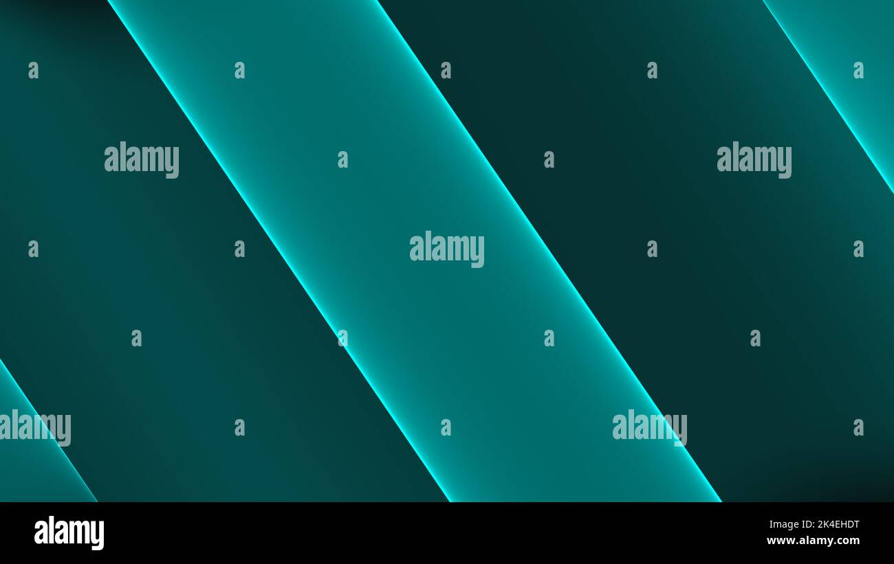 Hintergrund abstrakt 8K grün türkis, benzina, schwarz, weiß, grau, Wellen Linien Kurven Verlauf Foto Stock