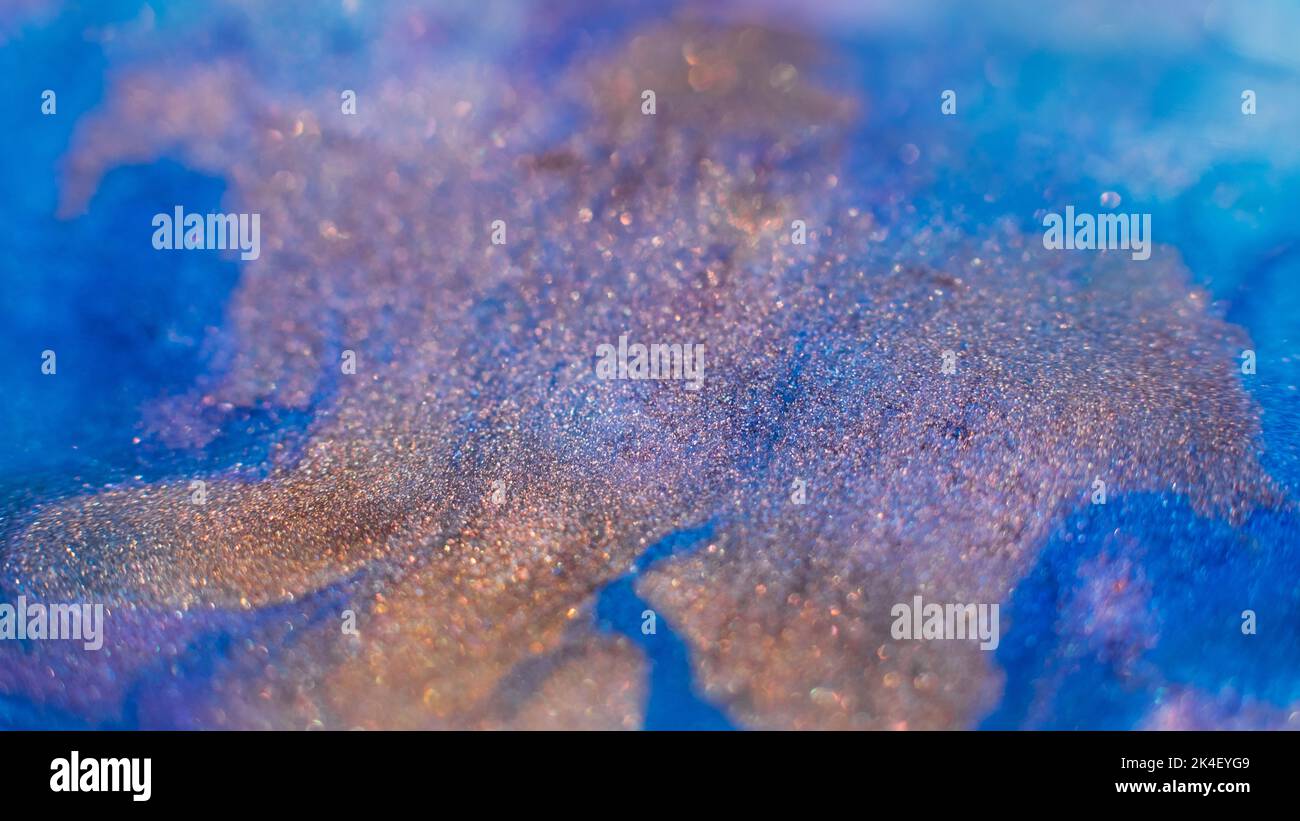 inchiostro sfondo astratto colorato disegno mix di vernice Foto Stock