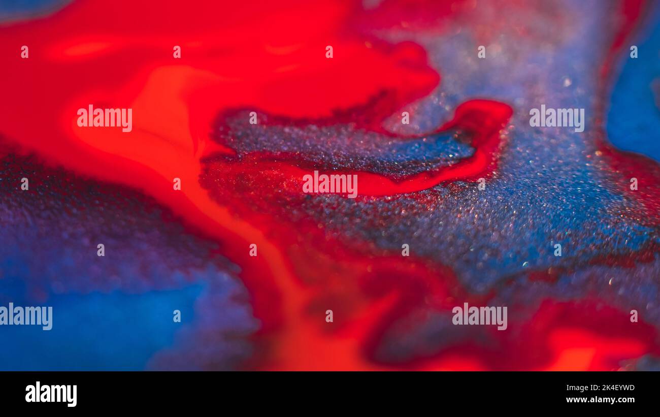 inchiostro sfondo astratto colorato disegno mix di vernice Foto Stock