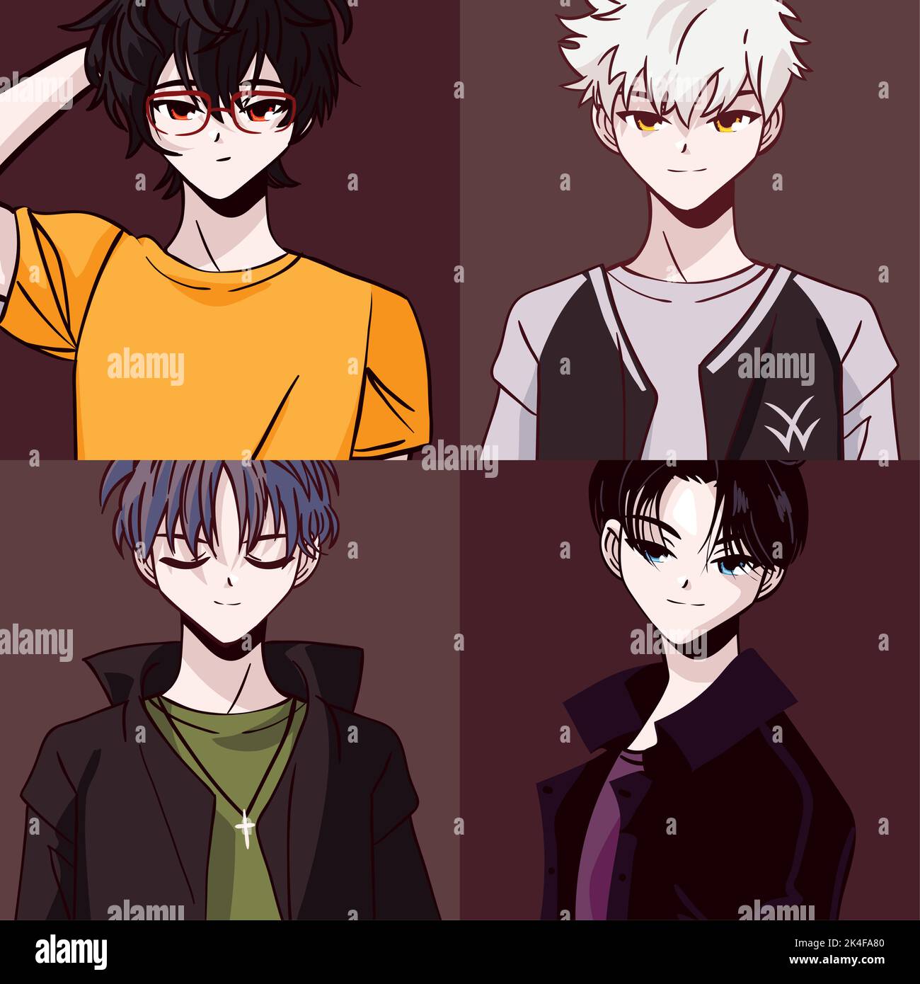 set di anime Illustrazione Vettoriale