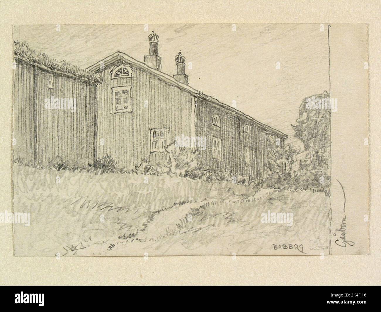 Värmland, Fernebo hd., Gåsborn. Disegno di Ferdinand Boberg Nordic Foto Stock