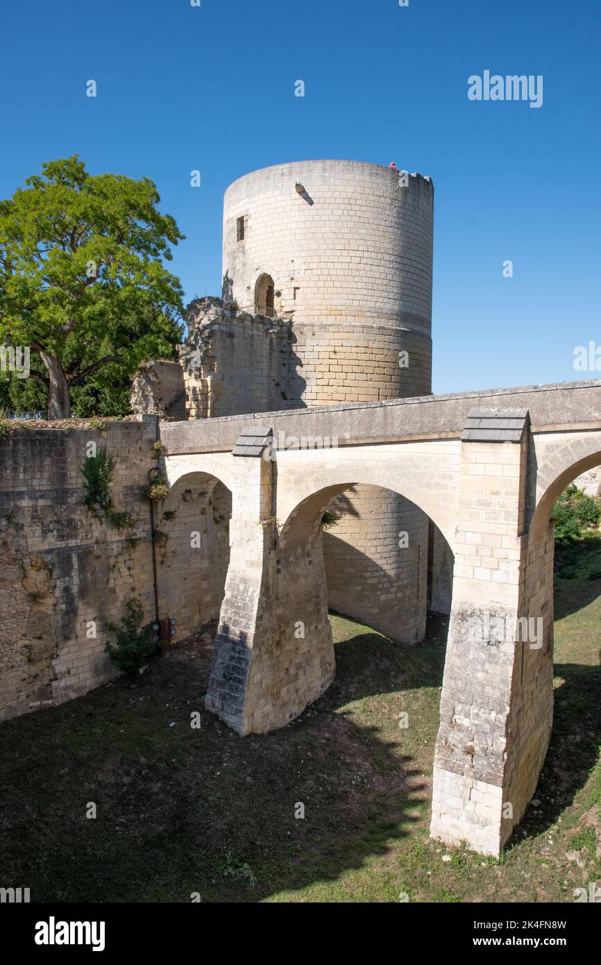 Il Tour du Coudray, Chateau Chinon Foto Stock