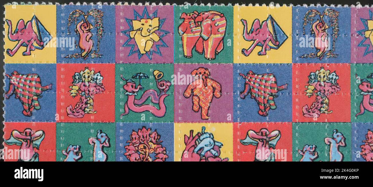 LSD o " Blotter Acid" Foto Stock