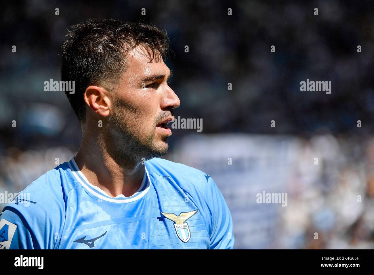 Roma, Italia. 02nd Ott 2022. Alessio Romagnoli della SS Lazio durante la Serie Una partita di calcio tra SS Lazio e Spezia Calcio allo stadio Olimpico di Roma, 2nd ottobre 2022. Foto Andrea Staccioli/Insidefoto Credit: Insidefoto di andrea staccioli/Alamy Live News Foto Stock