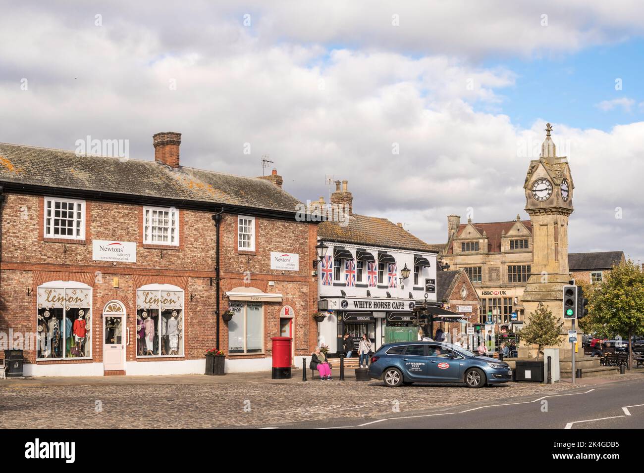 Il luogo di mercato Thirsk, North Yorkshire, Inghilterra, Regno Unito Foto Stock