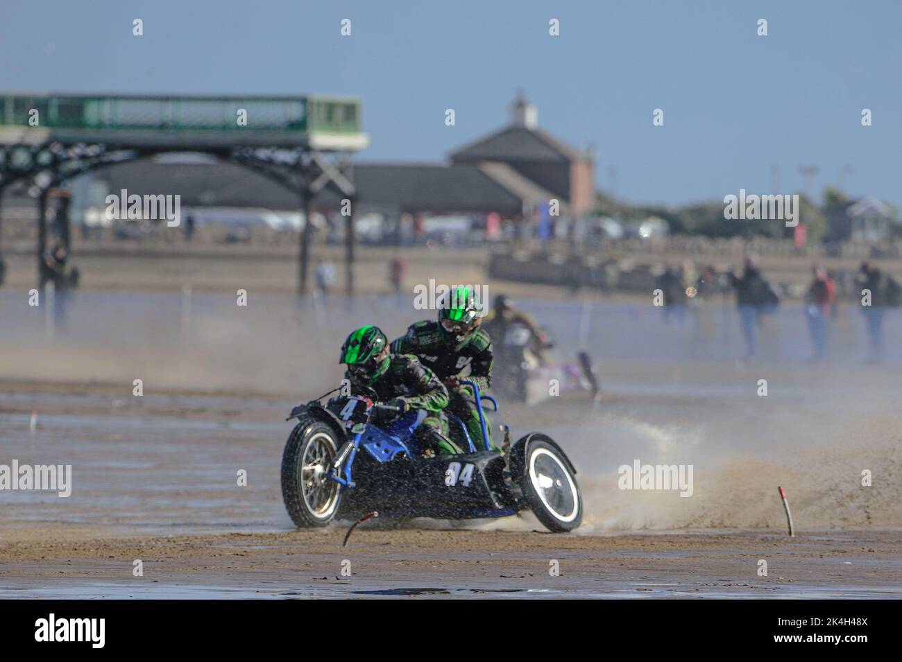 St Annes on Sea, Regno Unito. 2nd ottobre 2022. Billy Winterburn & Ryan Wharton (94) durante il Fylde ACU British Sand Racing Masters Championship domenica 2nd ottobre 2022. (Credit: Ian Charles | MI News) Credit: MI News & Sport /Alamy Live News Foto Stock