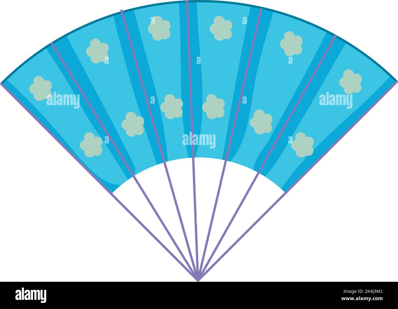 icona del ventilatore della mano Illustrazione Vettoriale