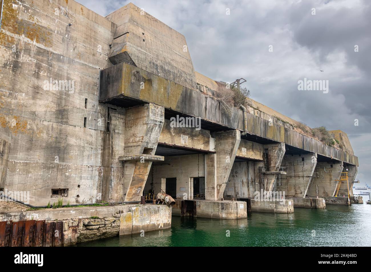 Lorient Submarine base era una base navale sottomarina situata a Lorient, in Francia Foto Stock