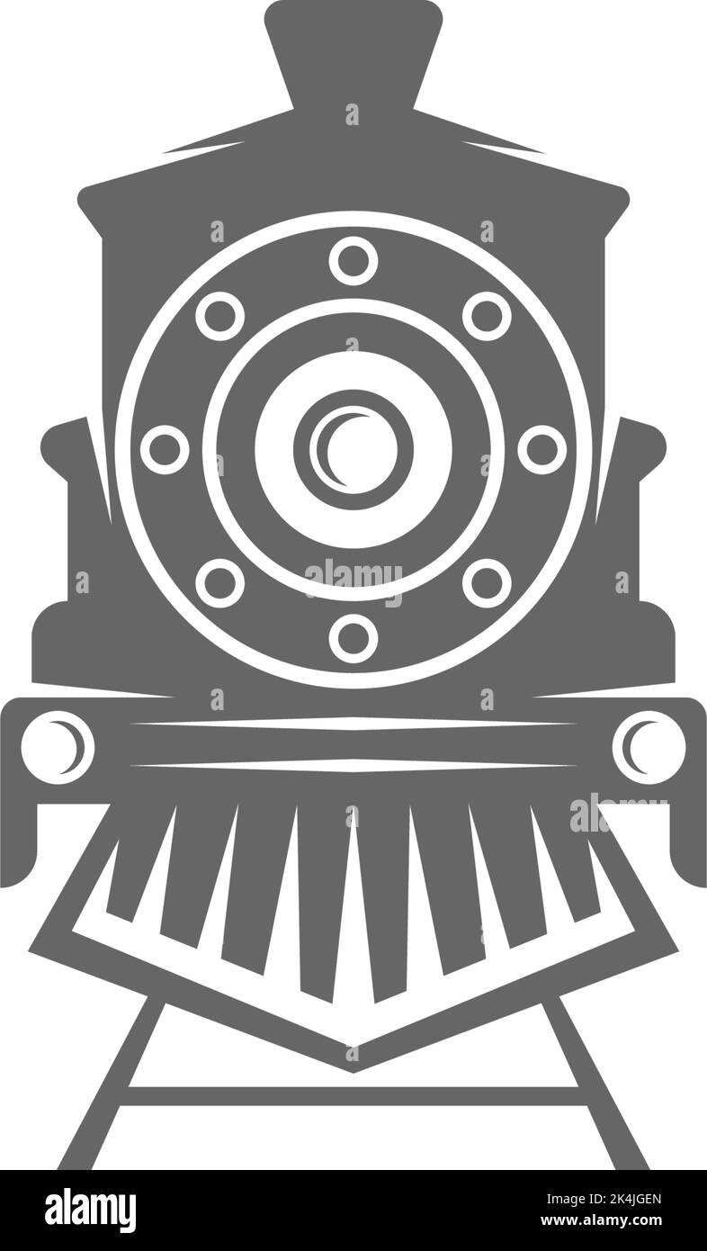 Logo della locomotiva icona disegno vettore di illustrazione Illustrazione Vettoriale