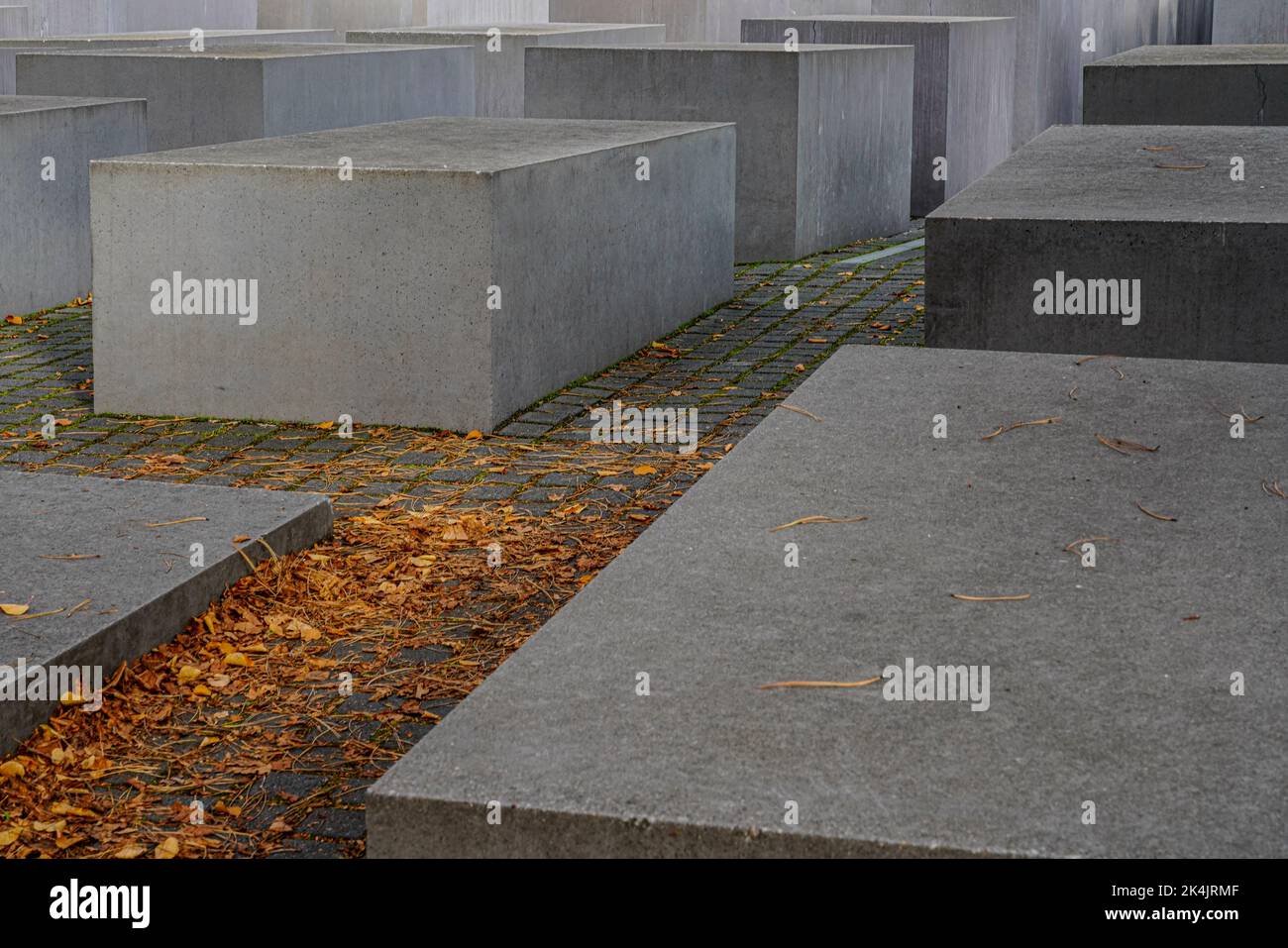 Il Memoriale agli ebrei assassinati d'Europa - Memoriale dell'Olocausto a Berlino Foto Stock