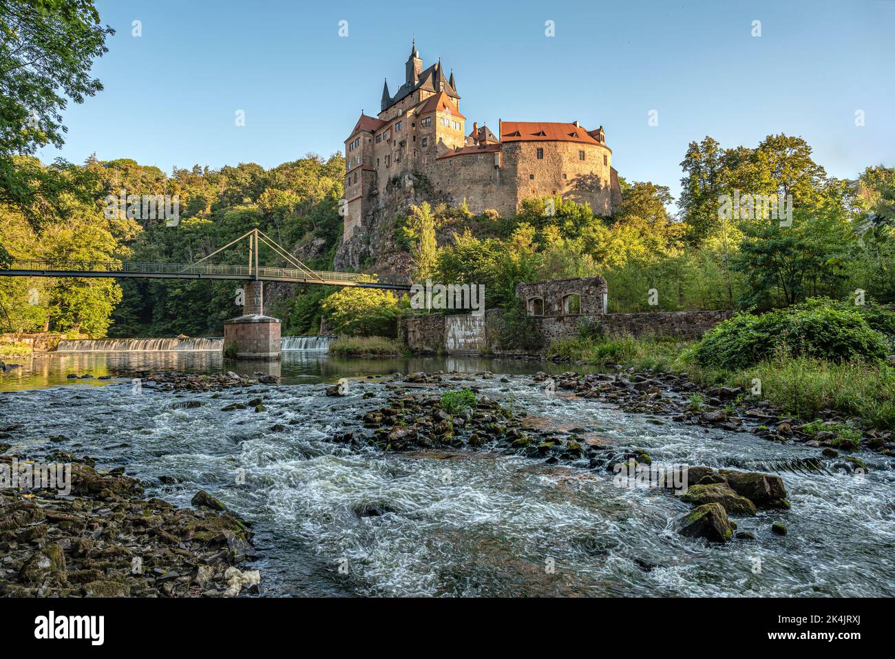 Castello di Kriebstein in Sassonia, Germania Foto Stock