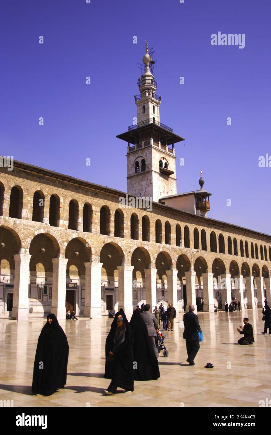 Patrimonio dell'umanità dell'UNESCO, Moschea Ummayad, Damasco, Siria Foto Stock