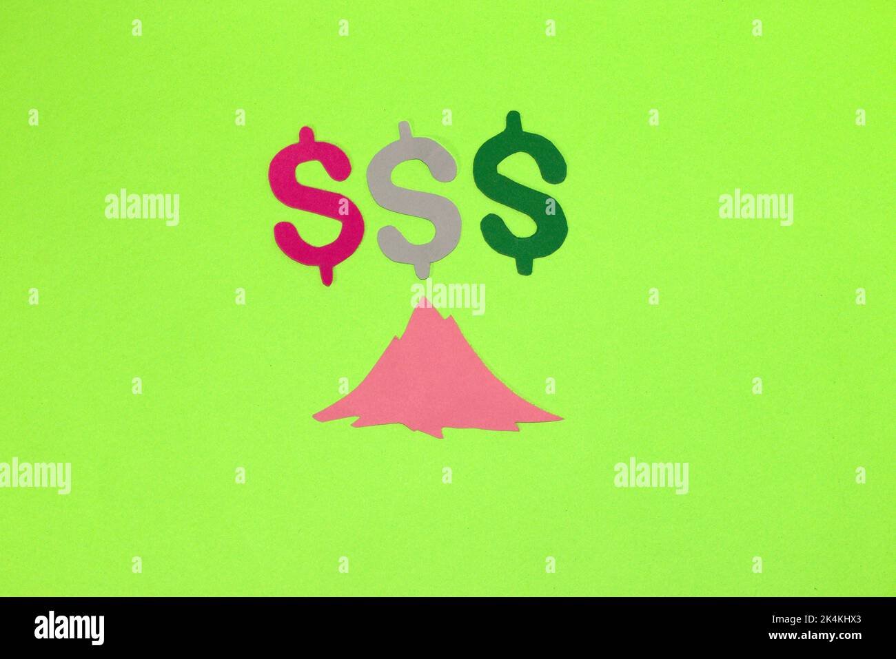 crescita del dollaro, concetto creativo di business Foto Stock