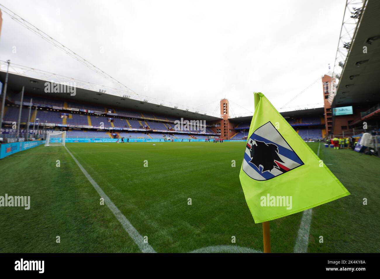 Stadio Luigi Ferraris durante il campionato italiano Serie Una partita di calcio tra UC Sampdoria e AC Monza il 2 ottobre 2022 allo stadio Luigi Ferraris di Genova - Foto: Morgese-rossini/DPPI/LiveMedia Foto Stock