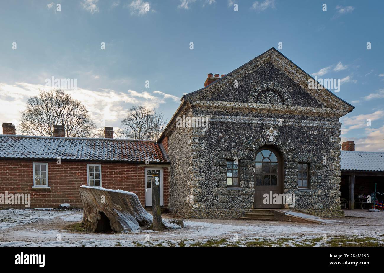 La Shell House nella foresta di Hatfield Foto Stock