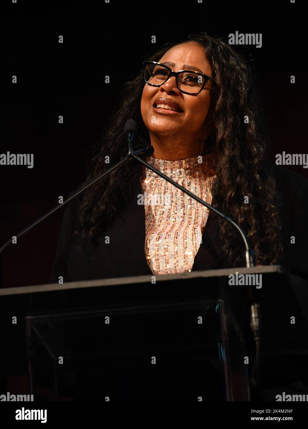 09/29/2022 New York, New York Michelle Singletary durante i Gerald Loeb Awards 2022, tenutisi al capitale giovedì 29 settembre 2022 a New York City. Foto di Jennifer Graylock-Alamy News Foto Stock