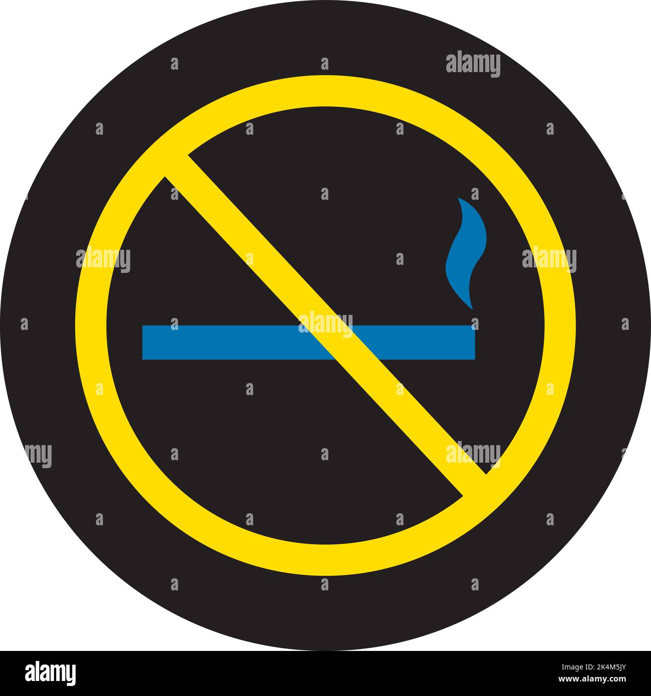 Non fumare, illustrazione, vettore su sfondo bianco. Illustrazione Vettoriale