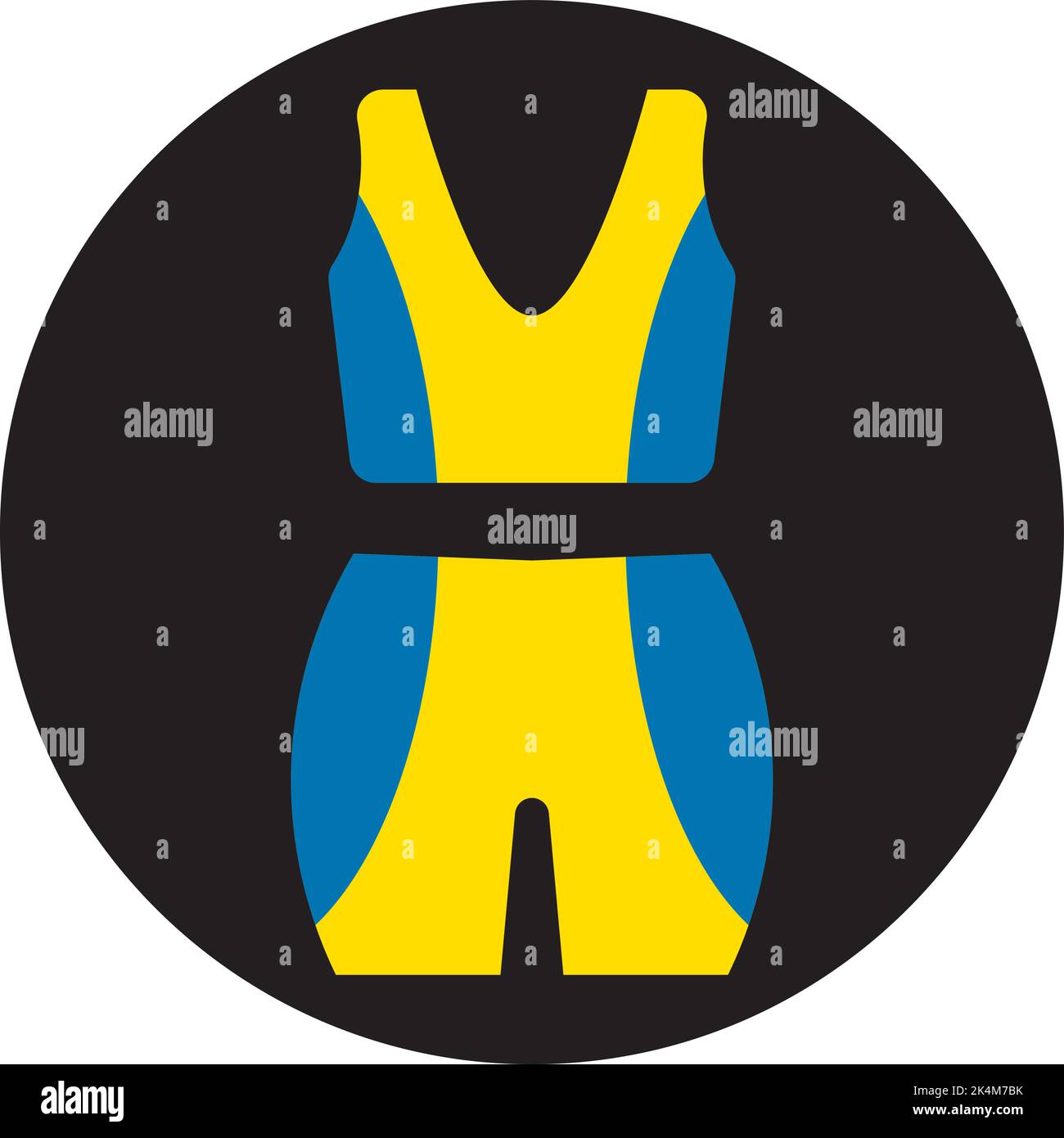 Uniforme fitness, illustrazione, vettore su sfondo bianco. Illustrazione Vettoriale