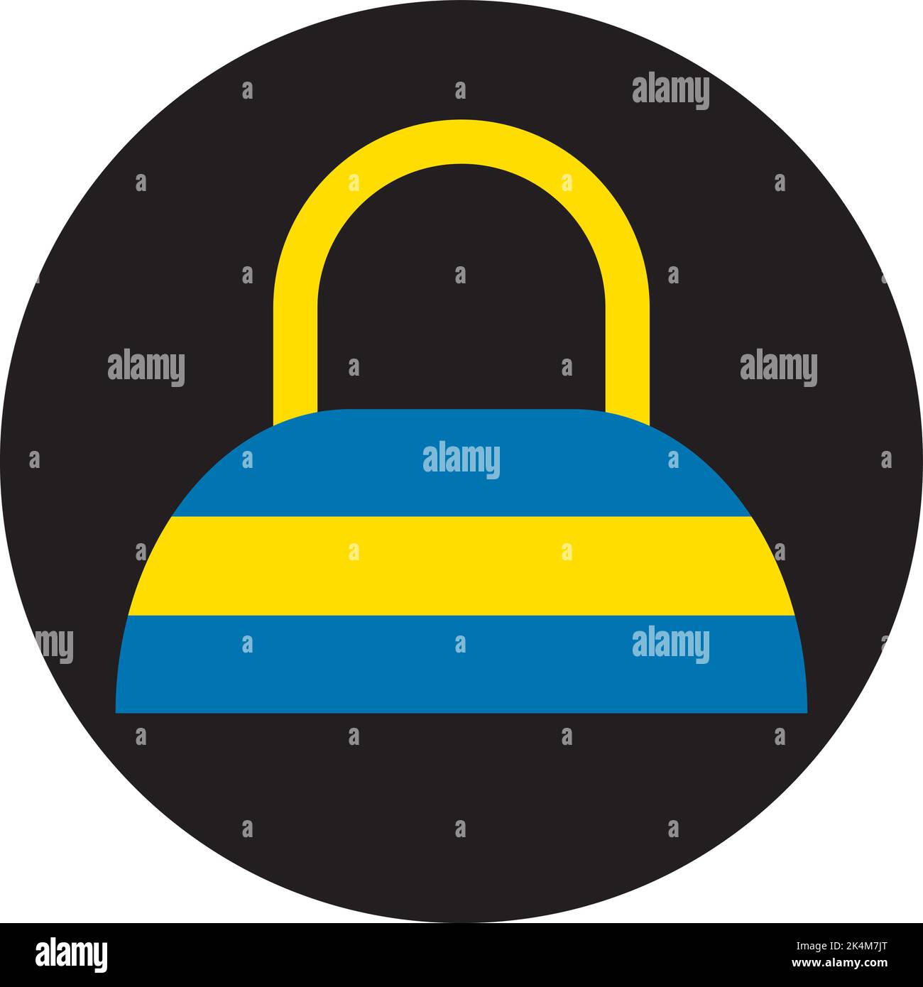 Borsa sportiva, illustrazione, vettoriale su sfondo bianco. Illustrazione Vettoriale