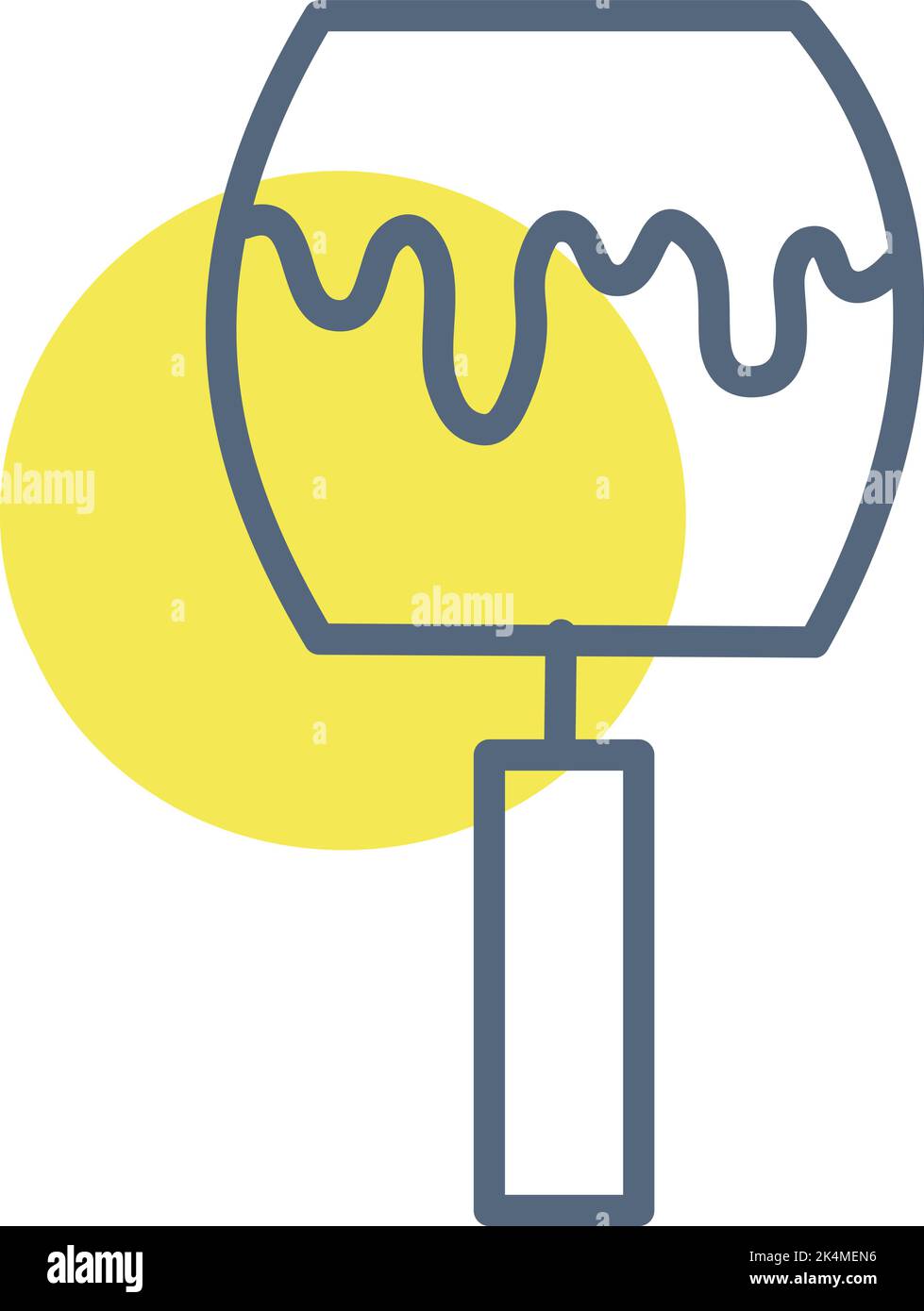 Lampada circolare, illustrazione, vettore su sfondo bianco. Illustrazione Vettoriale