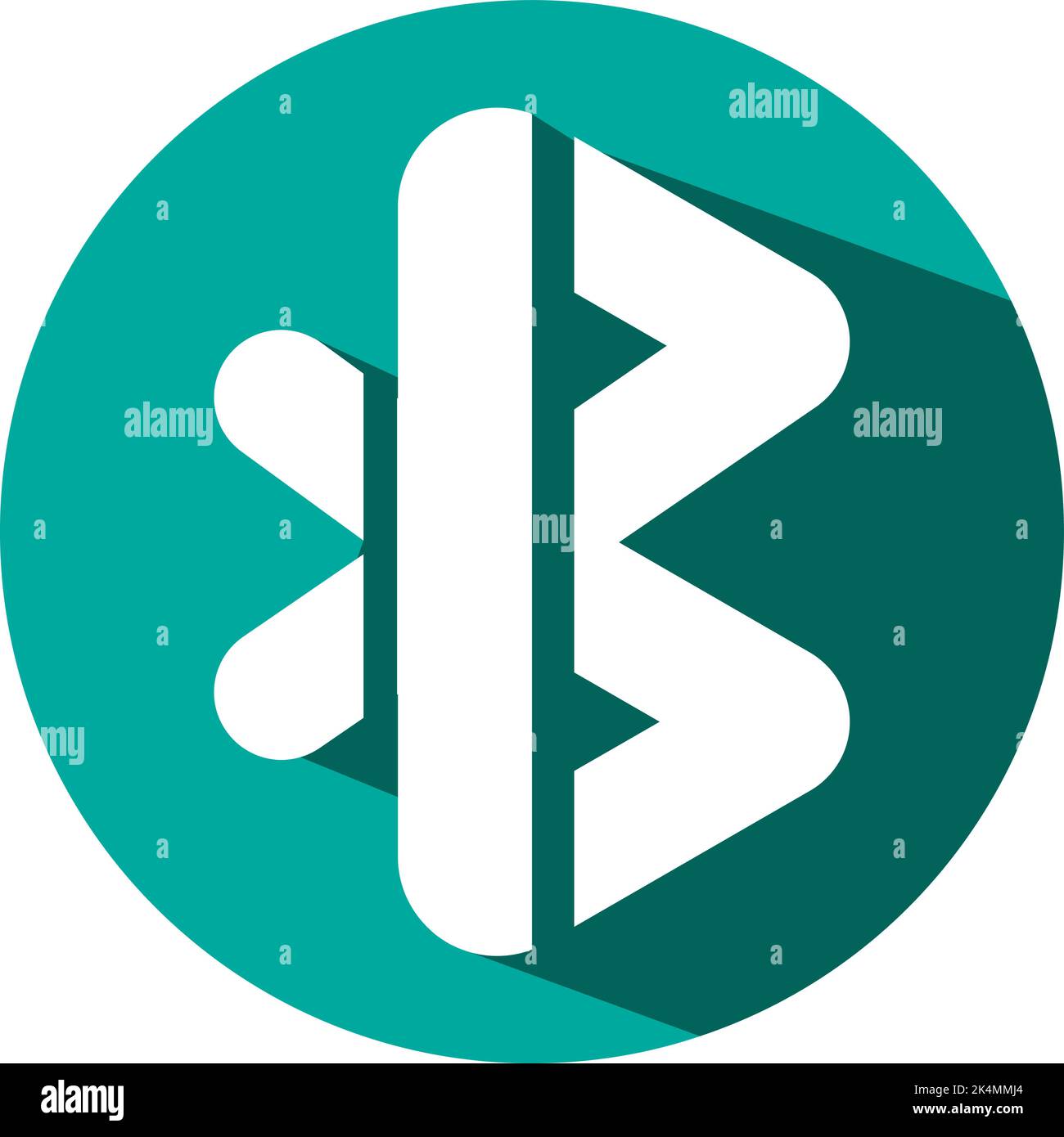 bluetooth mobile, illustrazione, vettore su sfondo bianco. Illustrazione Vettoriale