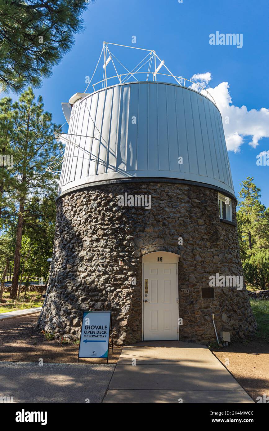 FLAGSTAFF, ARIZONA - 1 SETTEMBRE 2022: Il telescopio ad essiccazione Pluto all'Osservatorio Lowell su Mars Hill a Flagstaff, Arizona. Foto Stock