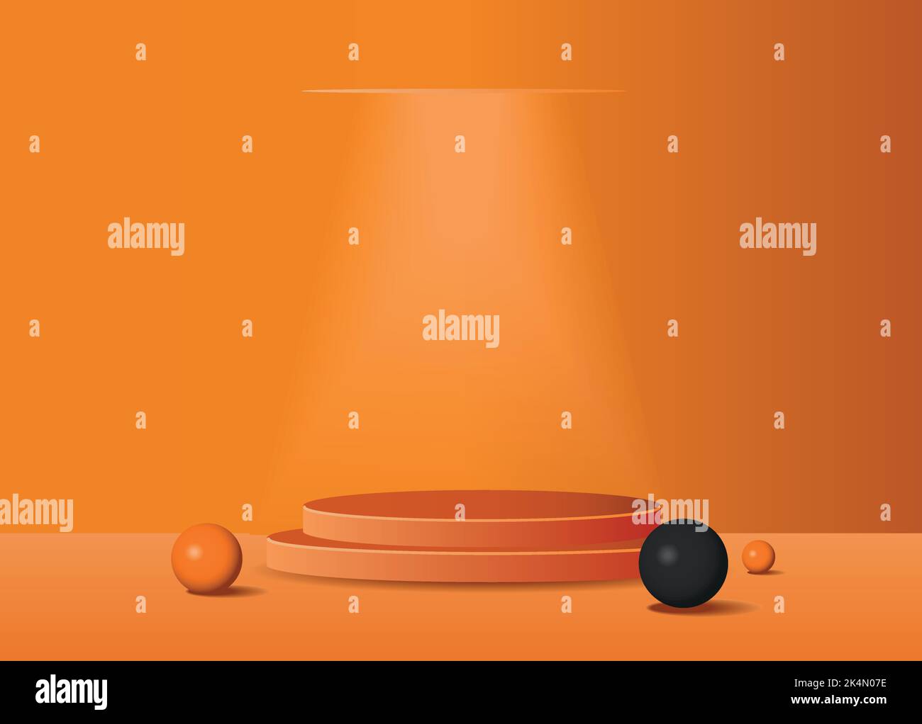 Astratto crema 3D camera con set di cilindri realistici piedistallo podio. Elemento forme geometriche. Scena minima per la presentazione del prodotto. Tavola rotonda per vetrina Illustrazione Vettoriale