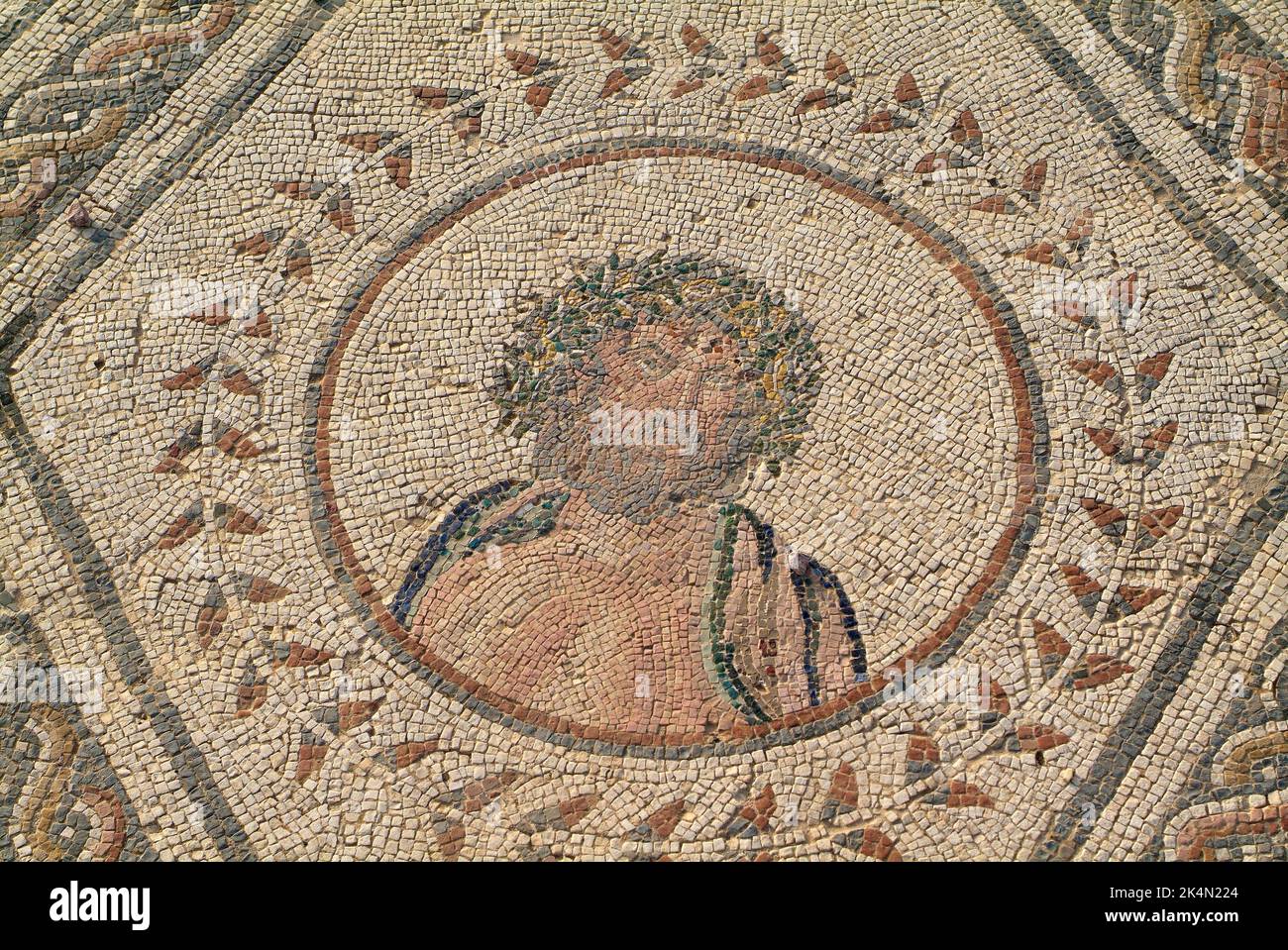 Itálica, Casa del mosaico del Planetario. Santiponce, Siviglia, Andalusia, Spagna. Foto Stock