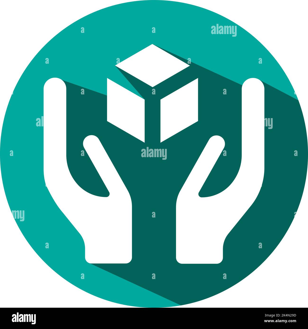 Maneggiare la spedizione con cura, illustrazione, vettore su sfondo bianco. Illustrazione Vettoriale