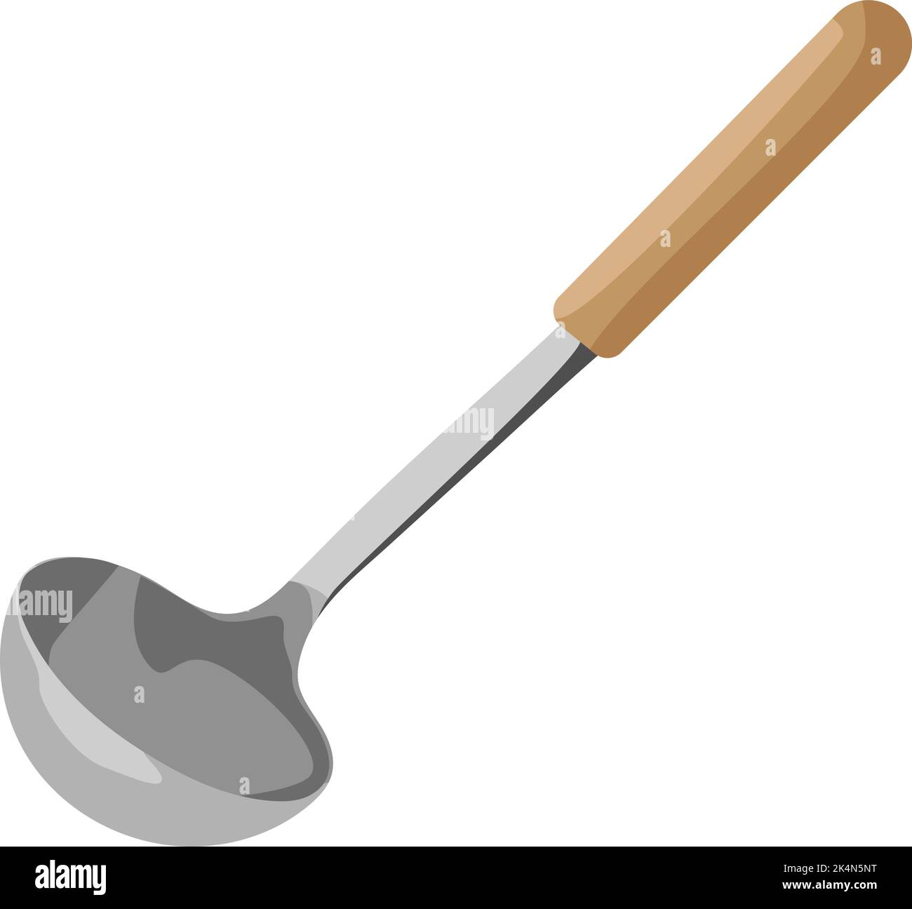 Paddle con manico in legno, illustrazione, vettore su sfondo bianco. Illustrazione Vettoriale