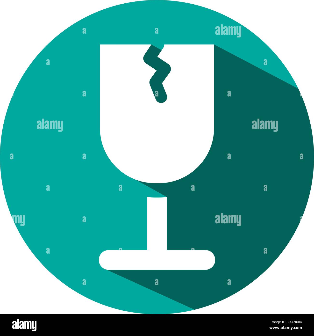 Spedizione fragile, illustrazione, vettore su sfondo bianco. Illustrazione Vettoriale