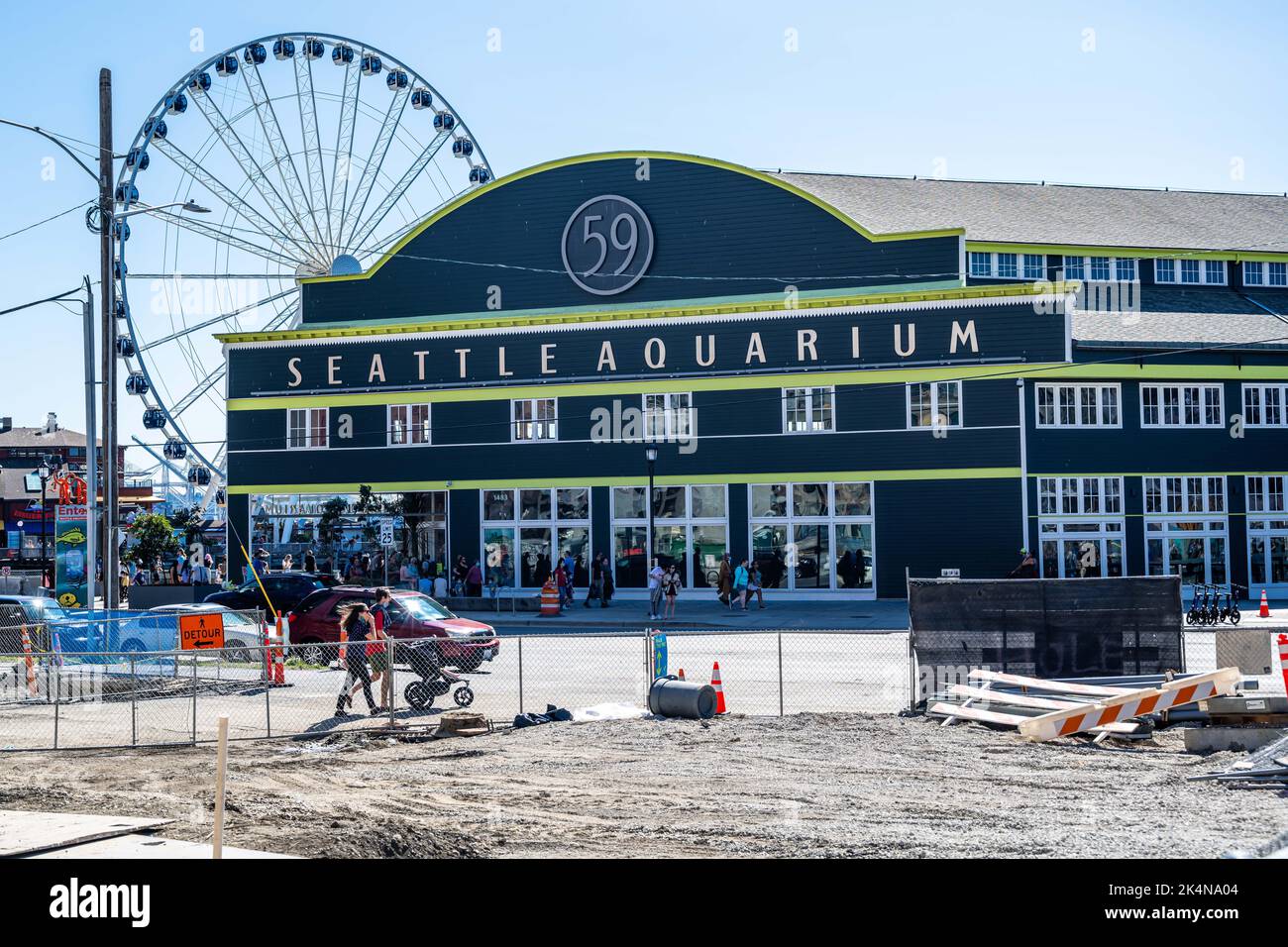 Un'enorme esposizione pubblica di creature acquatiche a Seattle, Washington Foto Stock