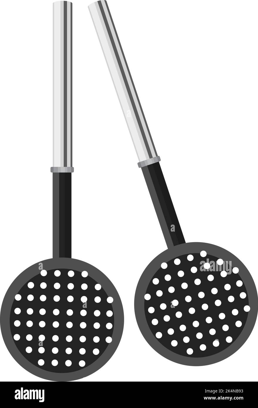 Mesh skimmer nero, illustrazione, vettore su sfondo bianco. Illustrazione Vettoriale