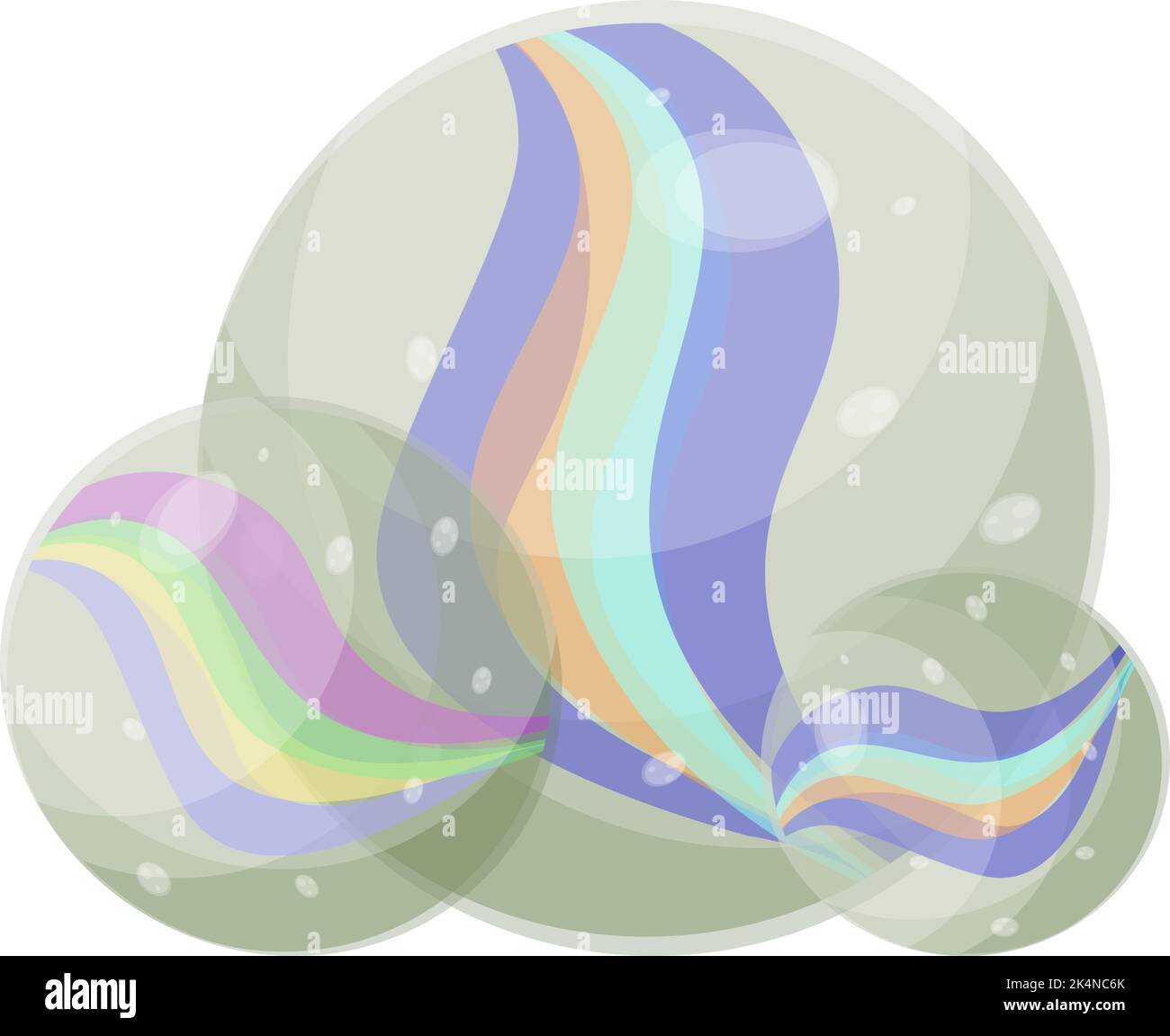 Vecchie palle di marmo, illustrazione, vettore su sfondo bianco. Illustrazione Vettoriale