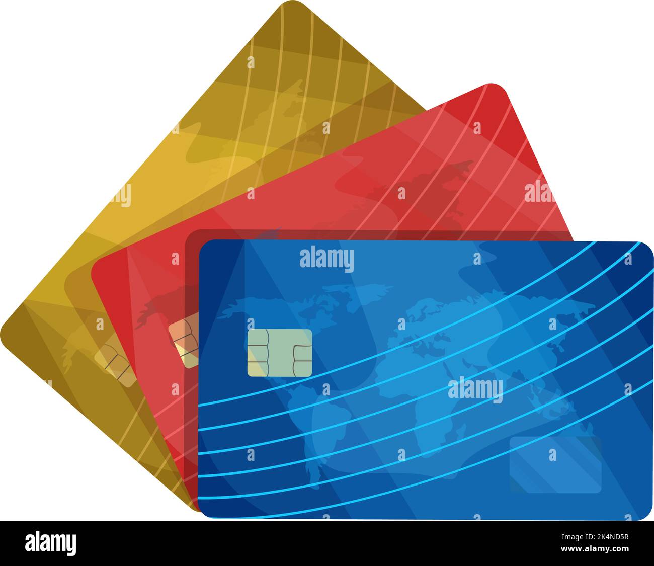 Carta ATM, illustrazione, vettore su sfondo bianco. Illustrazione Vettoriale