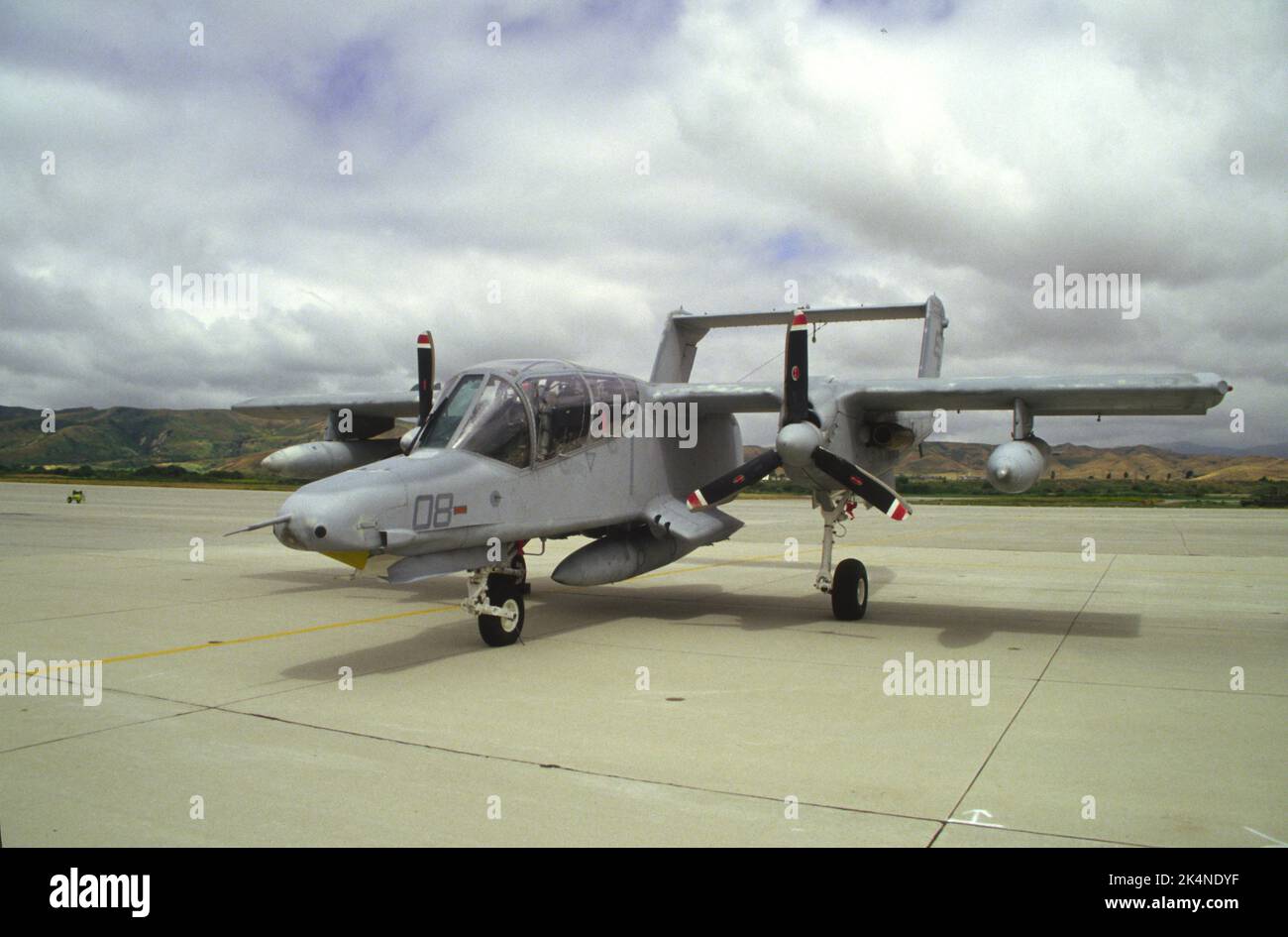 North American Rockwell OV-10 Bronco sul tarmac a Camp Pendleton, California Foto Stock