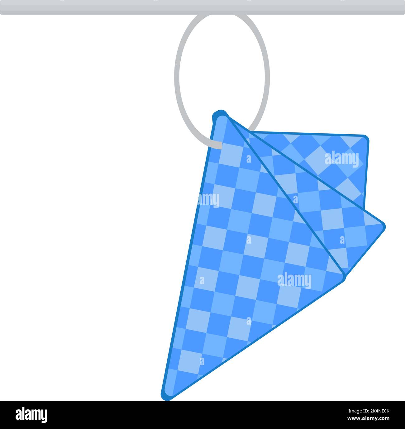 Tovaglioli blu, illustrazione, vettore su sfondo bianco. Illustrazione Vettoriale