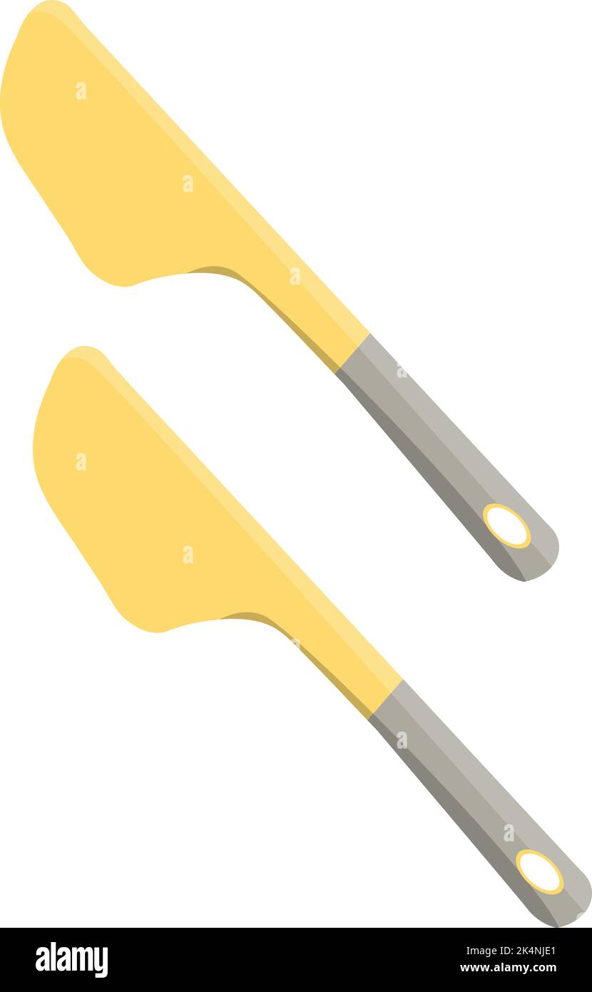 Spatola omelette, illustrazione, vettore su sfondo bianco. Illustrazione Vettoriale